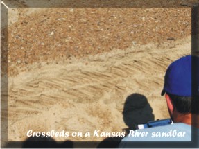 Crossbeds on a Kansas River sandbar