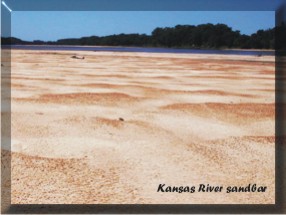 Kansas River sandbar